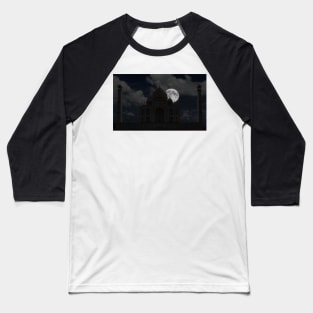 Taj Mahal Moonset. Baseball T-Shirt